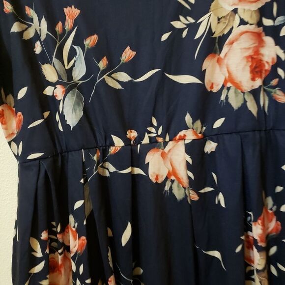 Blue time Floral Short sleeve dress - Picture 3 of 4